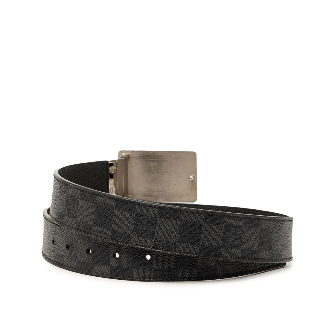 Louis Vuitton Inventeur Réversible Ceinture Damier Graphite Noir – vue 3 – GABY PARIS
