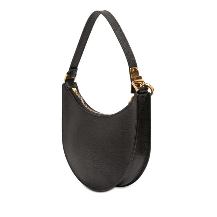 Valentino Mini Grainy Cuir de veau VLogo Hobo