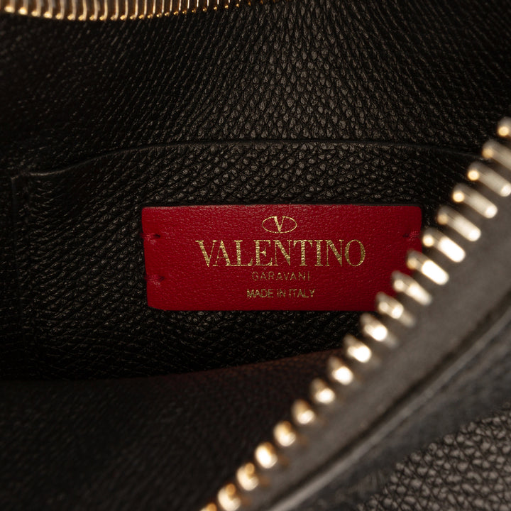 Valentino Mini Grainy Cuir de veau VLogo Hobo