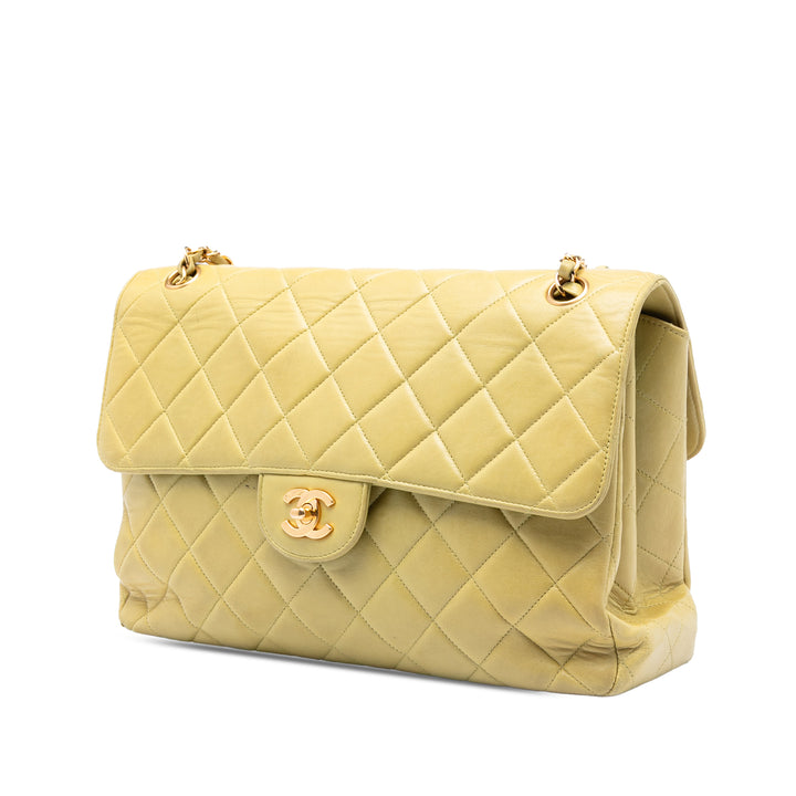 Chanel Jumbo Matelassé Cuir d’agneau Double Sided à rabat