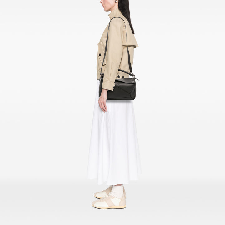 LOEWE Medium Cuir de veau Puzzle Satchel Noir – GABY PARIS Authentique