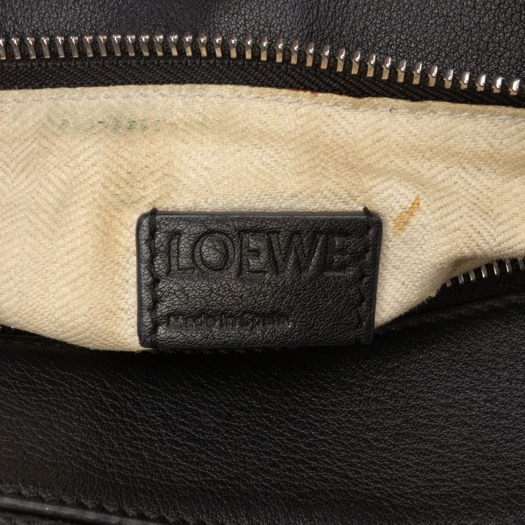 LOEWE Medium Cuir de veau Puzzle Satchel Noir – GABY PARIS Authentique