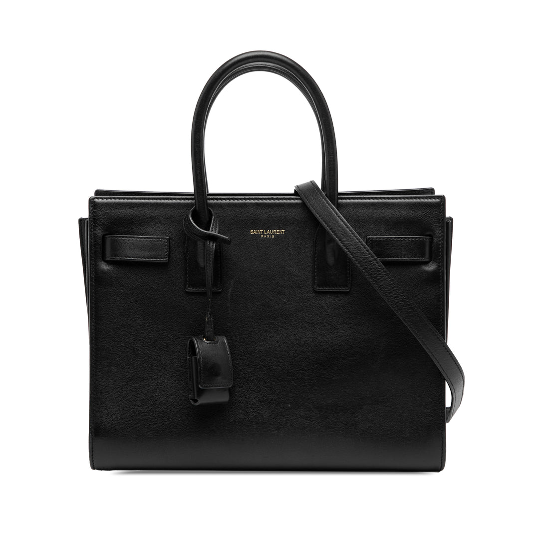 Saint Laurent Baby Cuir Sac De Jour Sac cartable Noir – GABY PARIS Authentique