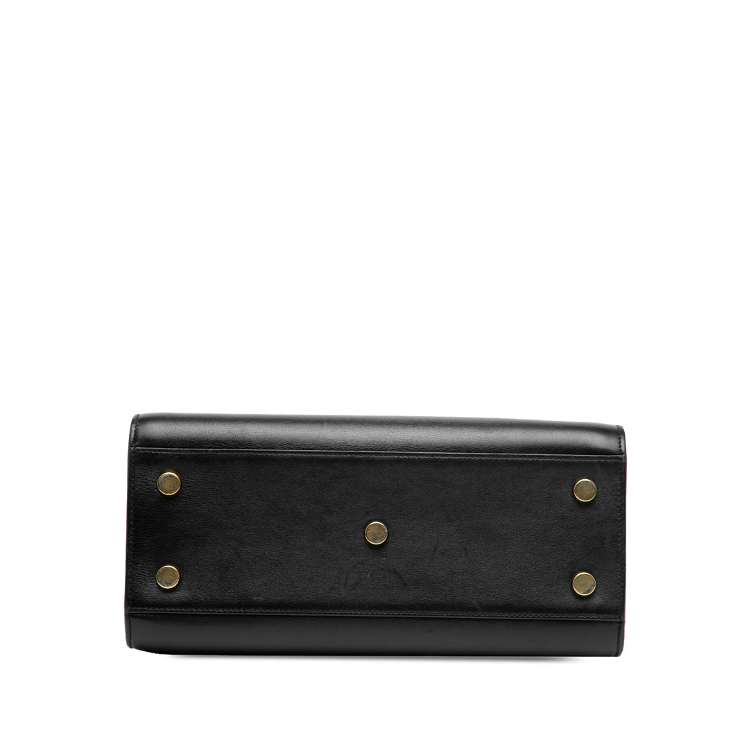 Saint Laurent Baby Cuir Sac De Jour Sac cartable Noir – GABY PARIS Authentique