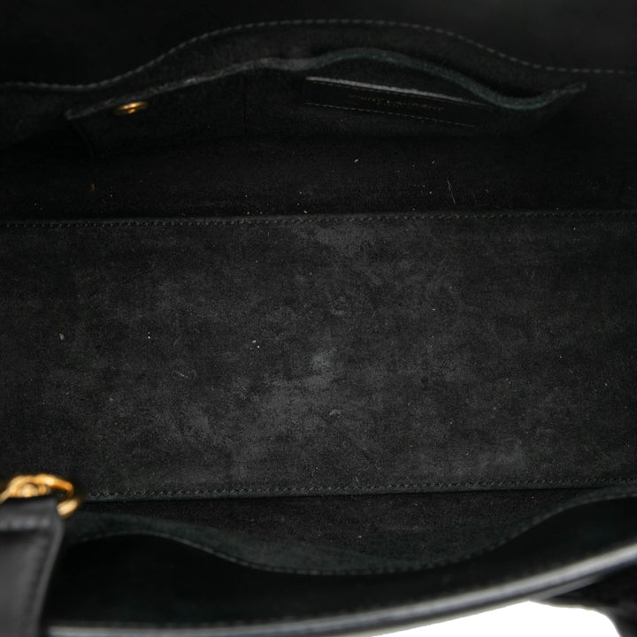 Saint Laurent Baby Cuir Sac De Jour Sac cartable Noir – GABY PARIS Authentique