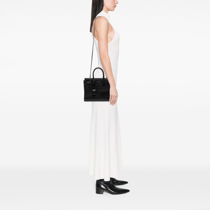 Saint Laurent Baby Cuir Sac De Jour Sac cartable Noir – GABY PARIS Authentique