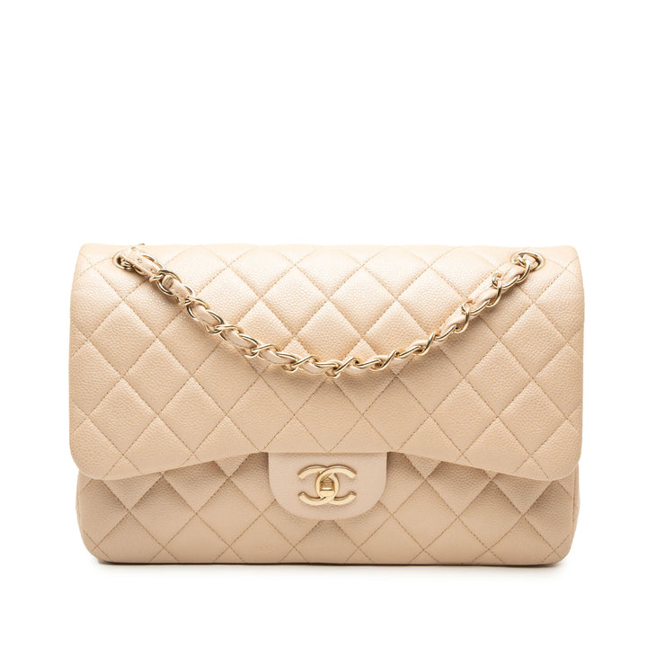 Chanel Jumbo Classic Caviar Double rabat