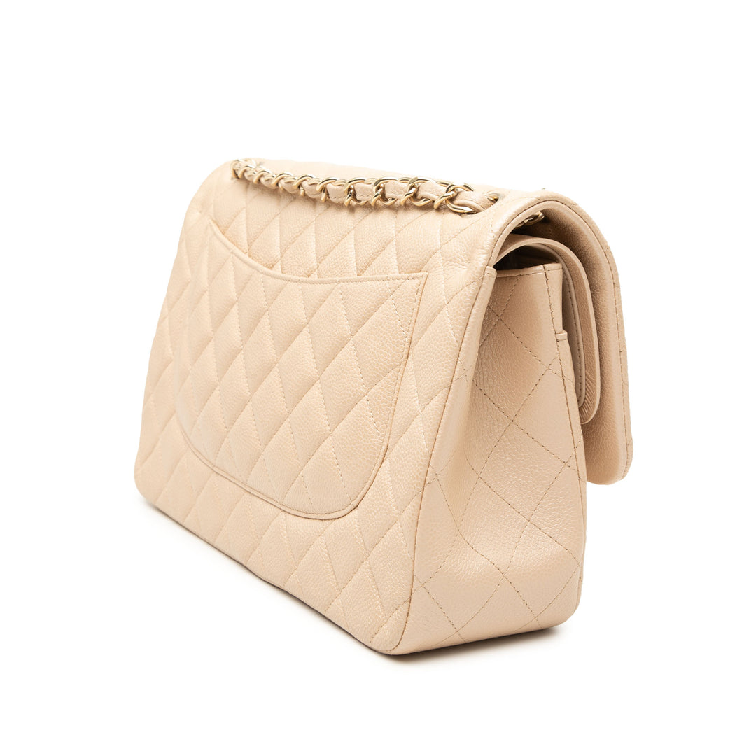 Chanel Jumbo Classic Caviar Double rabat