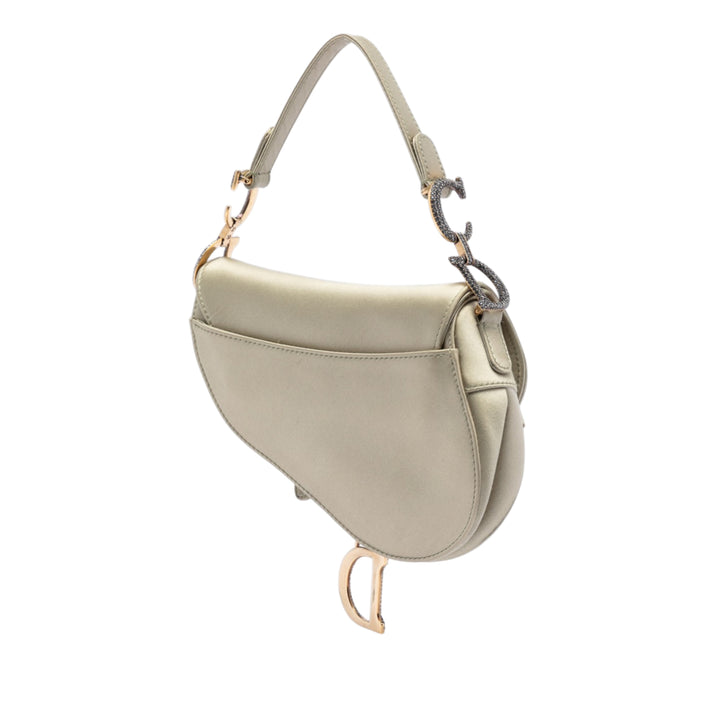 Cristal Orné Saddle Sac Mini Doré
