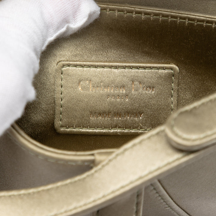 Cristal Orné Saddle Sac Mini Doré