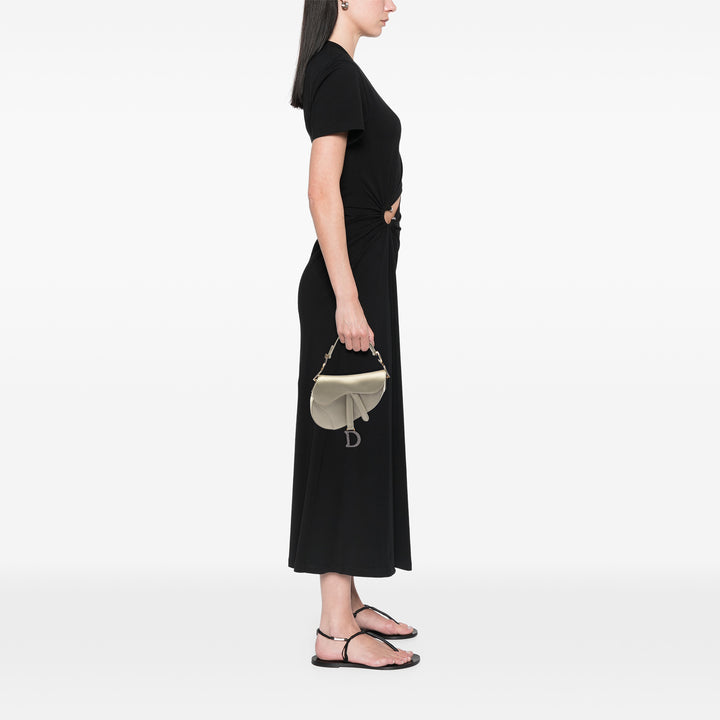 Cristal Orné Saddle Sac Mini Doré