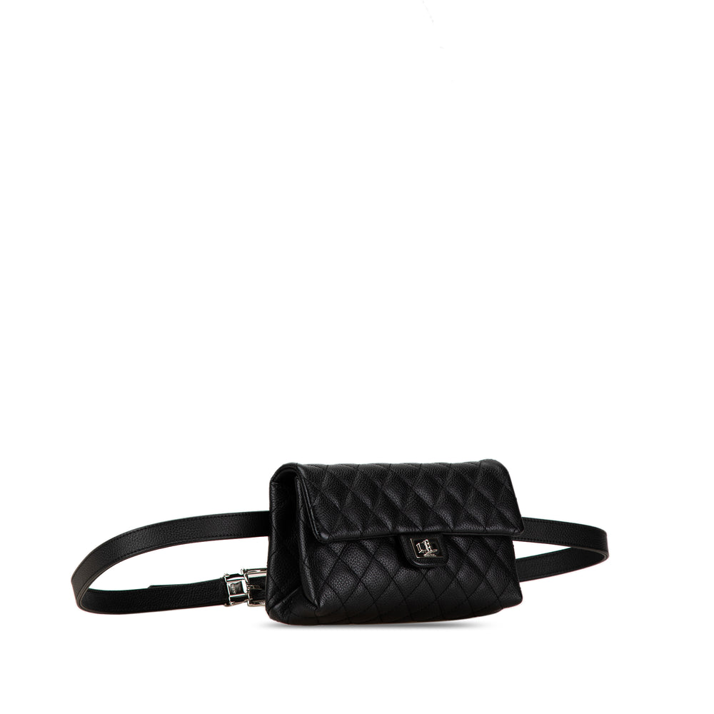 Reissue 2.55 Caviar Mademoiselle Belt Bag Black - Gaby Paris