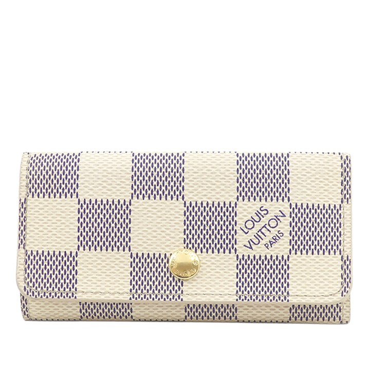 Louis Vuitton Damier Azur 4 Key Holder