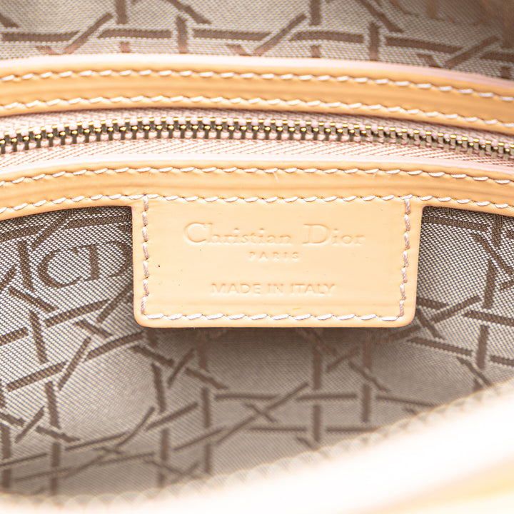 Dior Large Cuir verni Cannage Lady Dior
