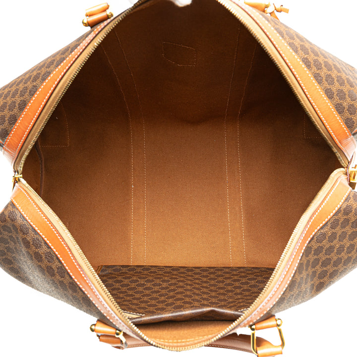 Macadam Coated Canvas Travel Bag Brown - Gaby Paris