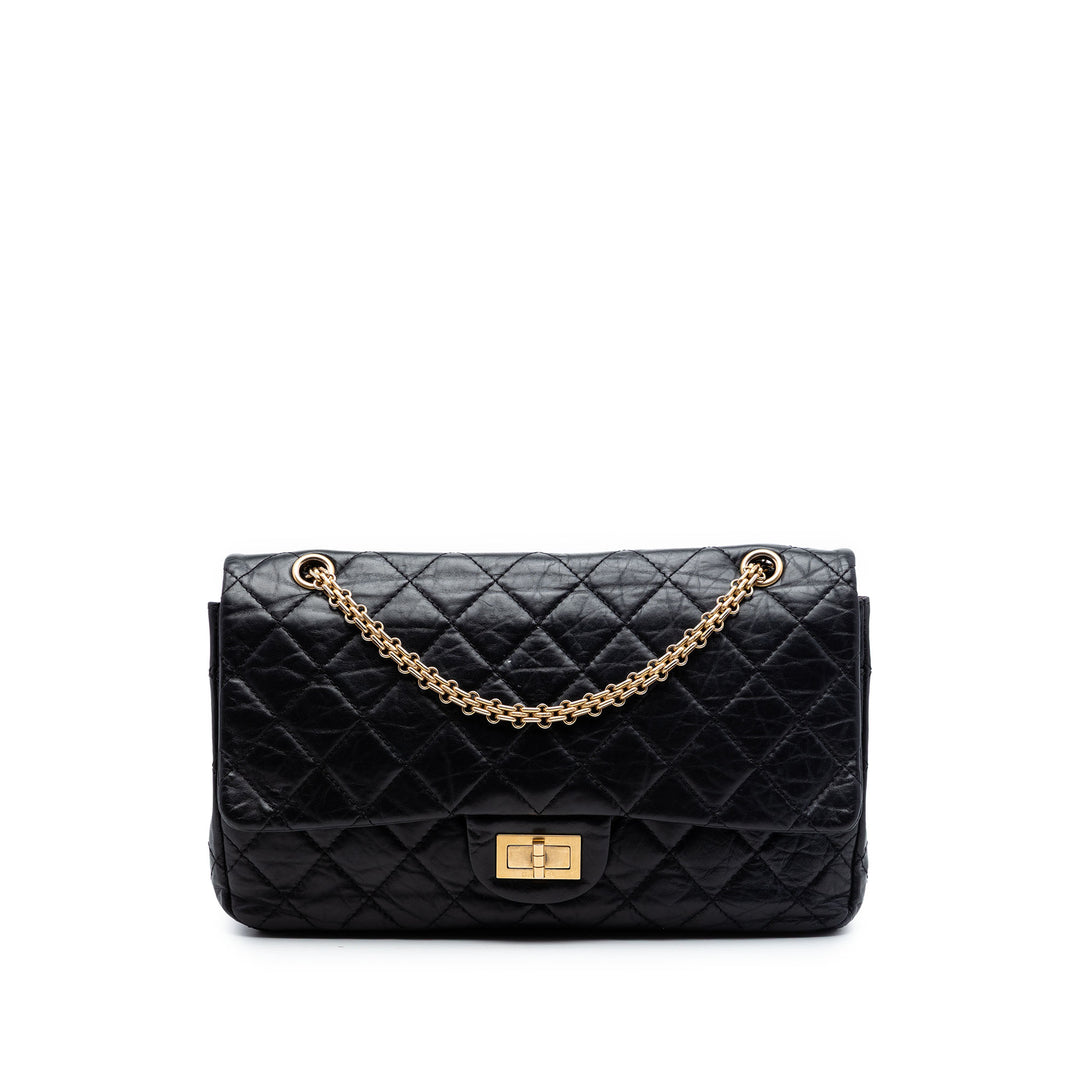 Chanel Matelassé vieilli Cuir de veau Reissue 2.55 Double rabat 227