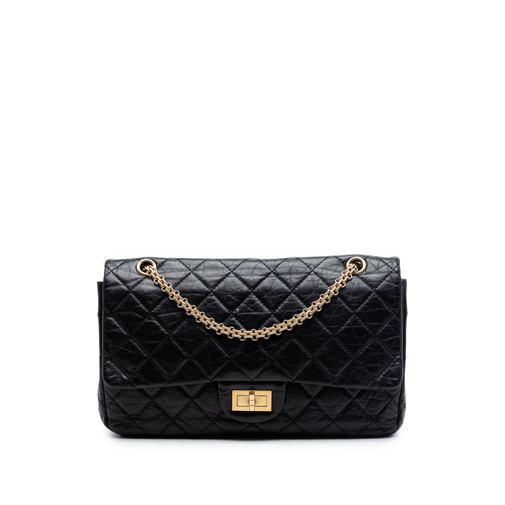 Chanel Matelassé vieilli Cuir de veau Reissue 2.55 Double rabat 227