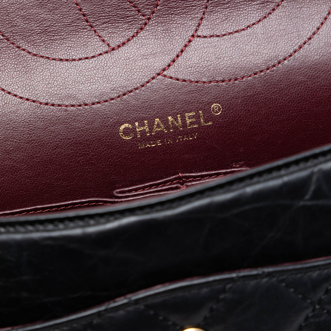 Chanel Matelassé vieilli Cuir de veau Reissue 2.55 Double rabat 227