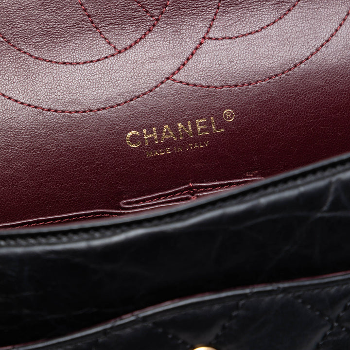 Chanel Matelassé vieilli Cuir de veau Reissue 2.55 Double rabat 227