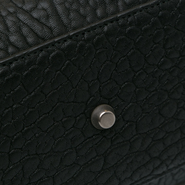 Large Canyon Grained Lambskin Lady Dior Black - Gaby Paris