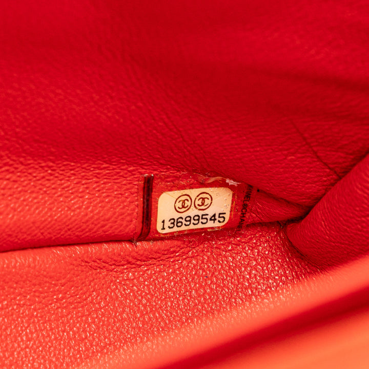 Chanel Jumbo Classic Lambskin Single Flap Orange - GABY PARIS