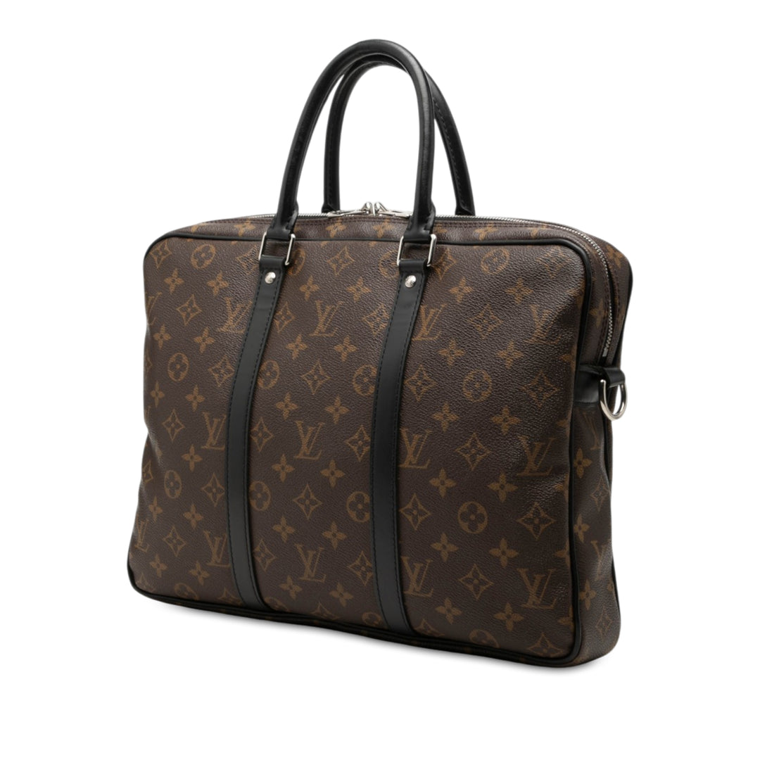 Macassar Porte Documents Voyage Monogram Noir