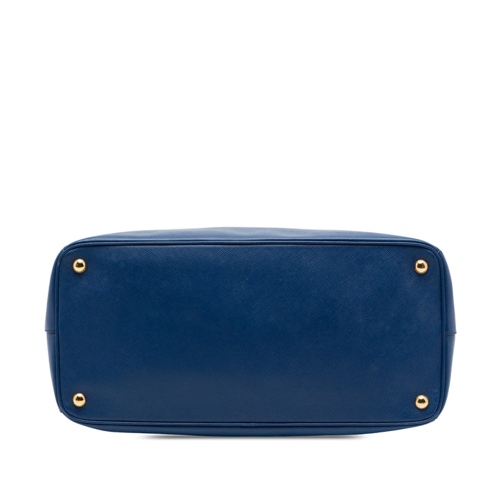 Prada Cabas Lux Gardeners Saffiano Grand Bleu – vue 3 – GABY PARIS