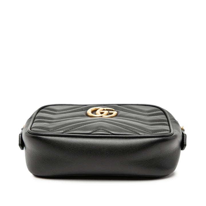 GG Marmont Matelasse Sac Mini Cuir de veau Noir