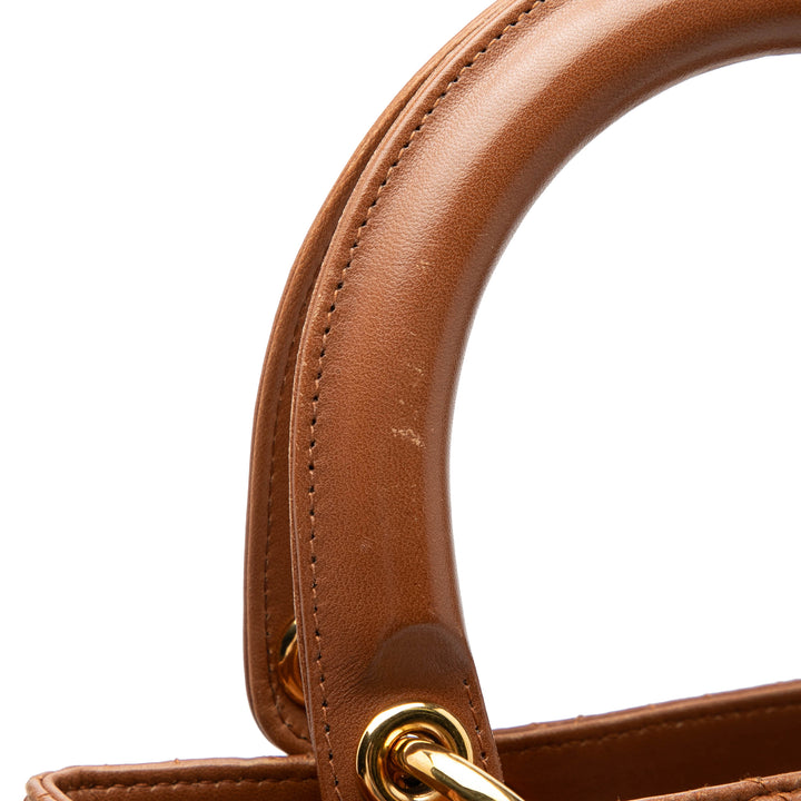 Dior Medium Cuir d'agneau Cannage Lady Dior
