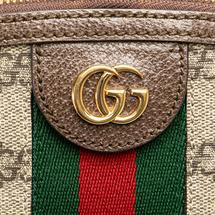 Small GG Supreme Ophidia Dome Crossbody Brown - Gaby Paris