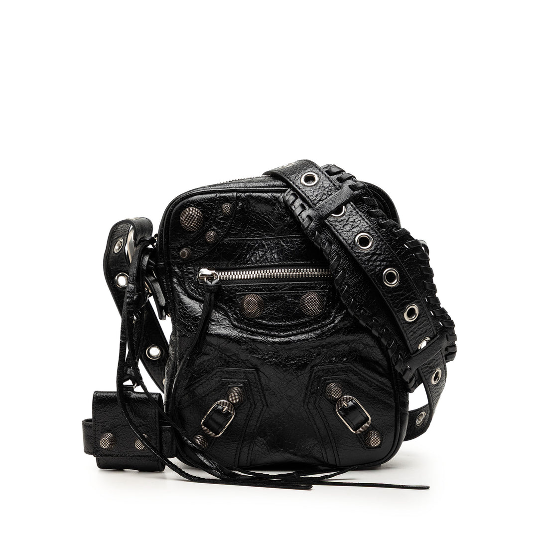 Balenciaga Cuir d’agneau Motocross Le Cagole Messenger Sac