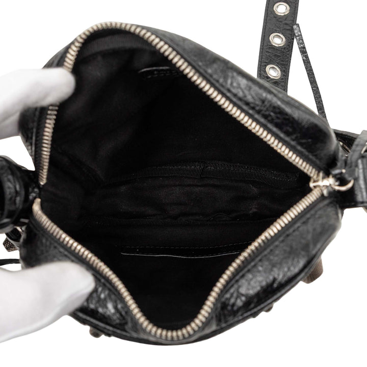 Balenciaga Cuir d’agneau Motocross Le Cagole Messenger Sac