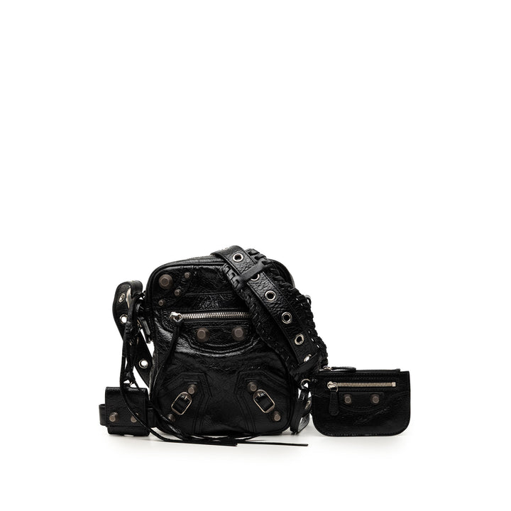 Balenciaga Cuir d’agneau Motocross Le Cagole Messenger Sac