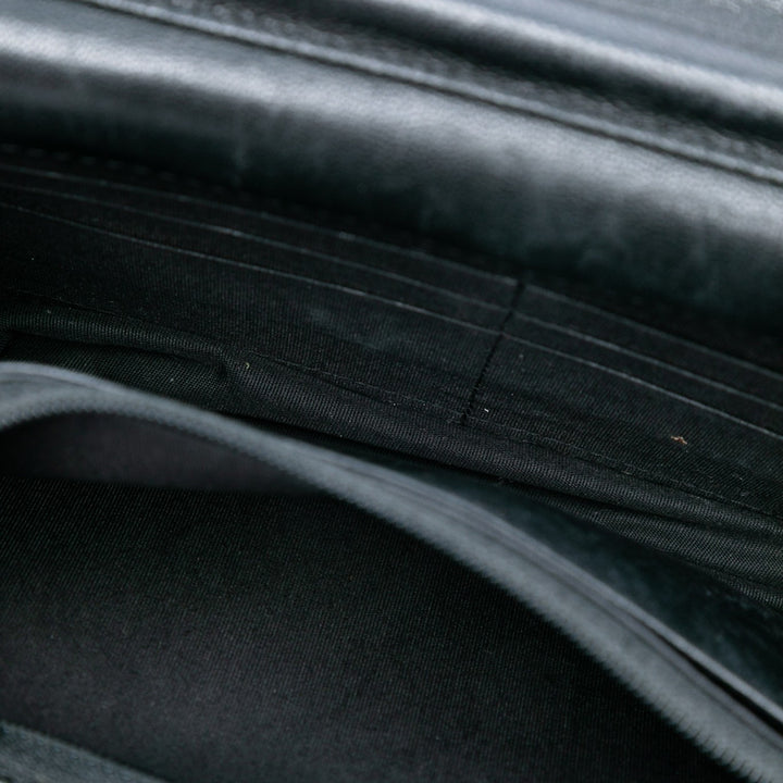 Chanel Chevron Sheepskin Mademoiselle Vintage Wallet on Chain Noir – GABY PARIS Authentique