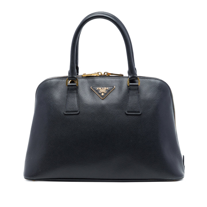 Lux Promenade Sac Moyen Saffiano Noir