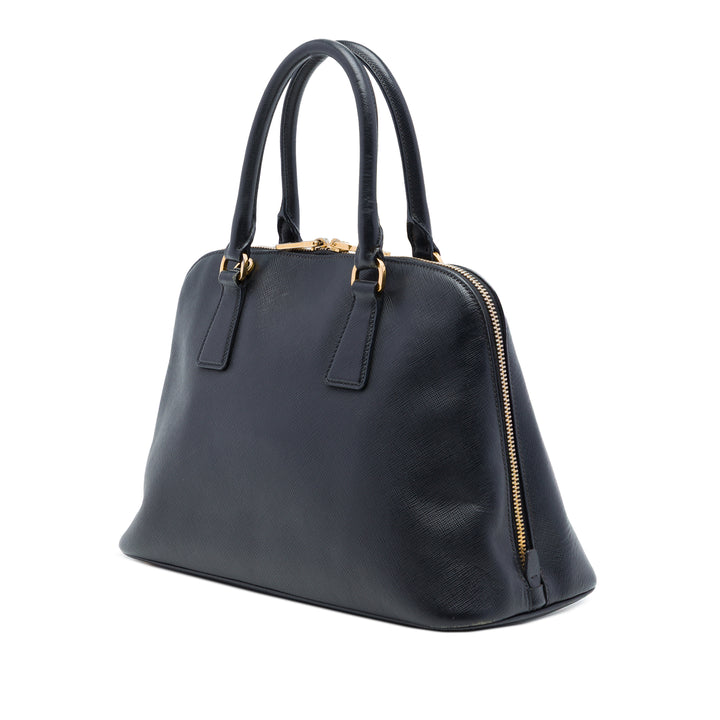Lux Promenade Sac Moyen Saffiano Noir