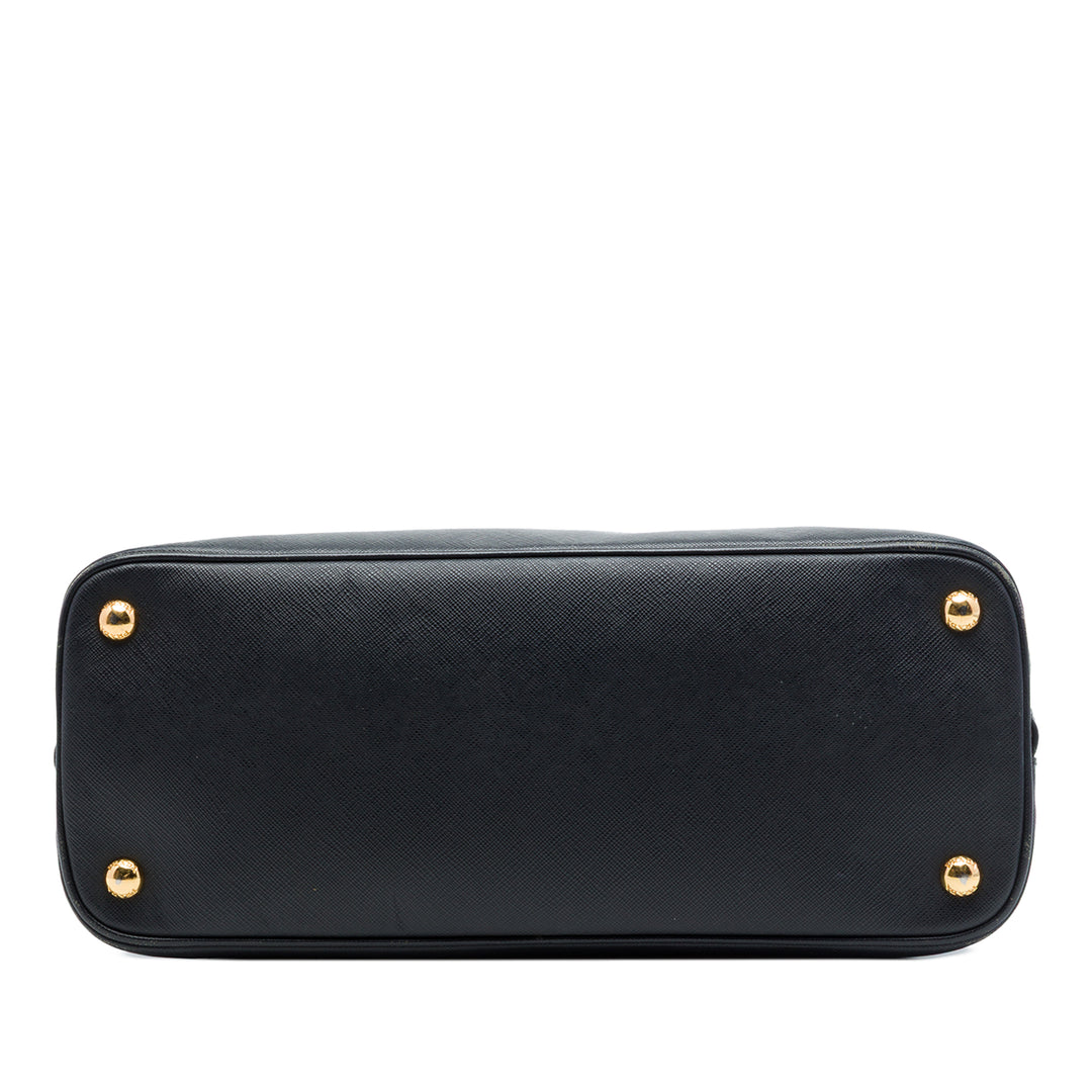 Lux Promenade Sac Moyen Saffiano Noir