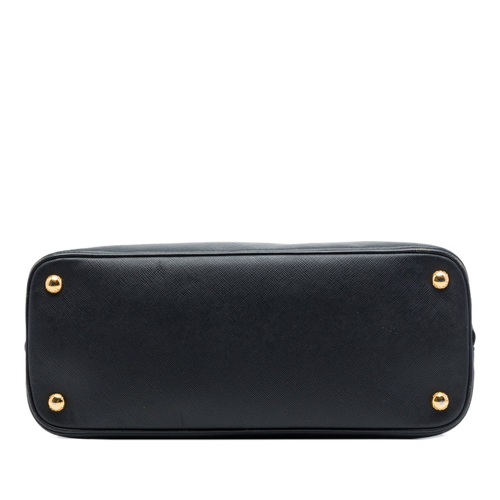 Lux Promenade Sac Moyen Saffiano Noir