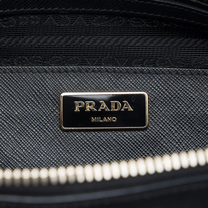Lux Promenade Sac Moyen Saffiano Noir