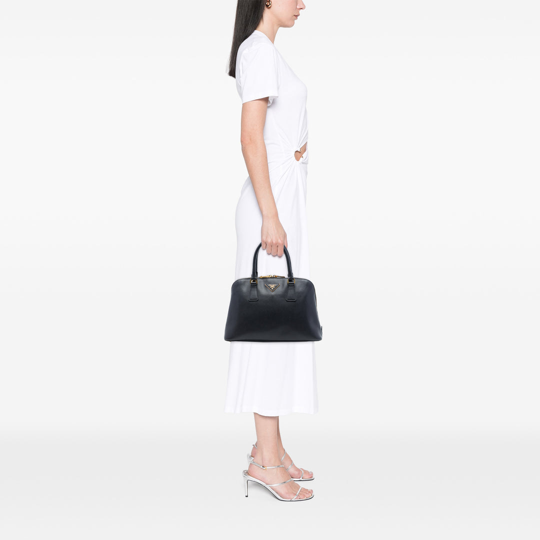 Lux Promenade Sac Moyen Saffiano Noir