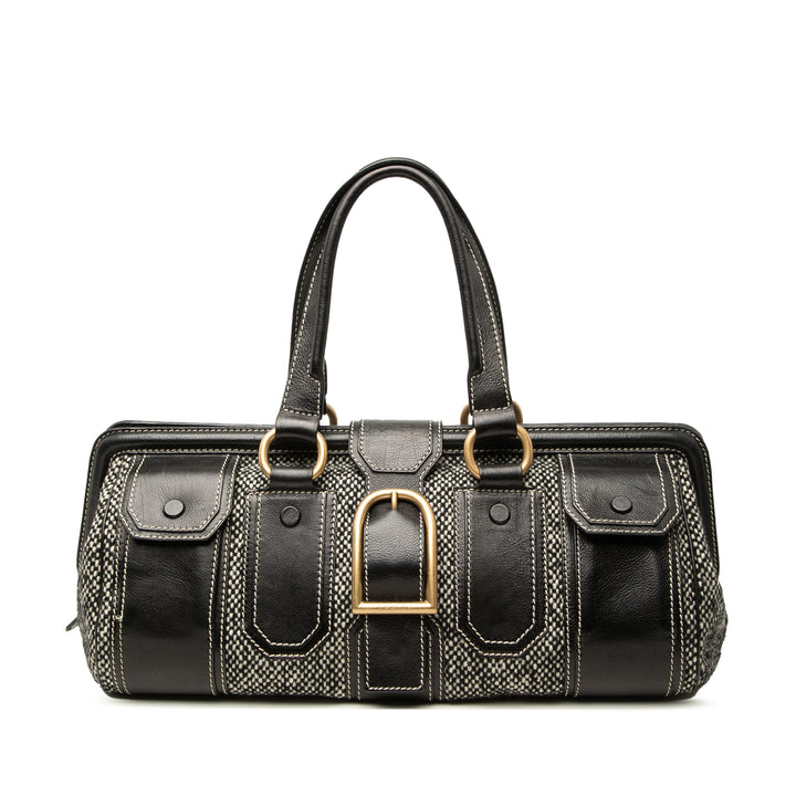 Ella Sac structuré Tweed Noir