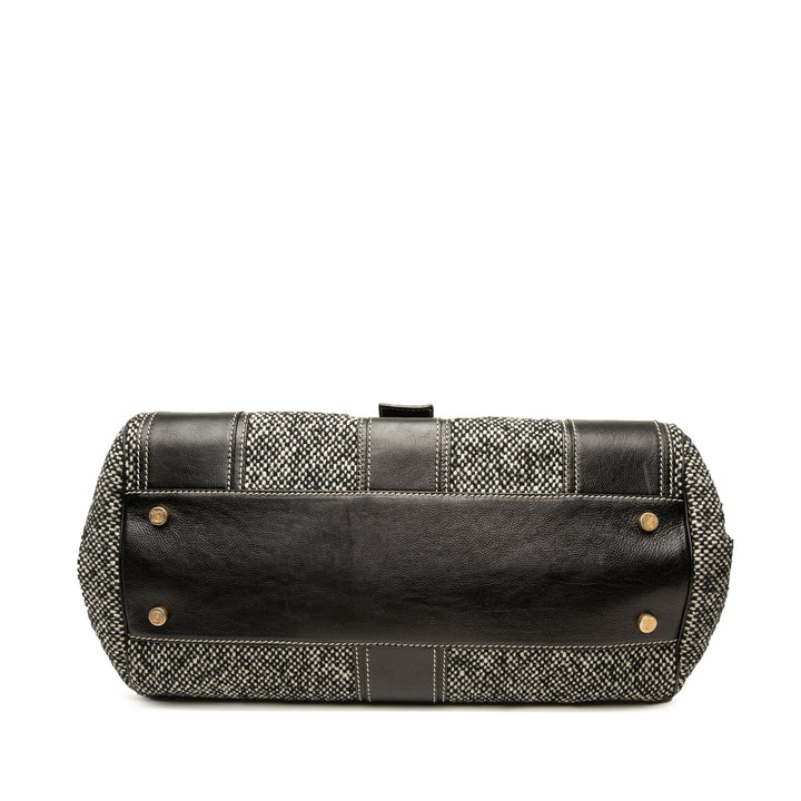 Ella Sac structuré Tweed Noir