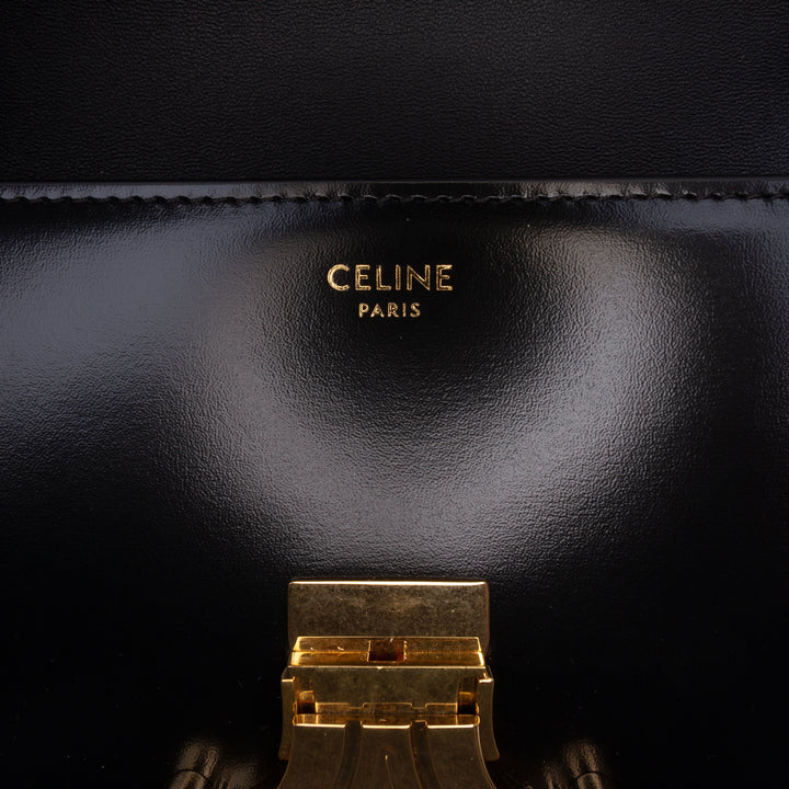 Celine brillant Cuir de veau Triomphe Claude Sac bandoulière