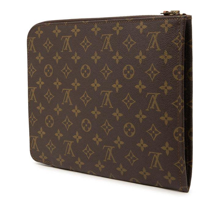 Louis Vuitton Poche Documents Portfolio 30 Monogram Marron – vue 2 – GABY PARIS