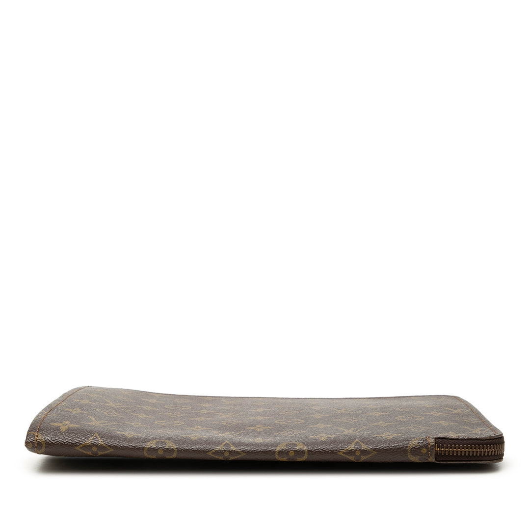 Louis Vuitton Poche Documents Portfolio 30 Monogram Marron – vue 3 – GABY PARIS