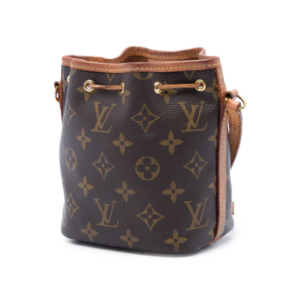 Louis Vuitton Noe Nano Monogram Marron – vue 2 – GABY PARIS
