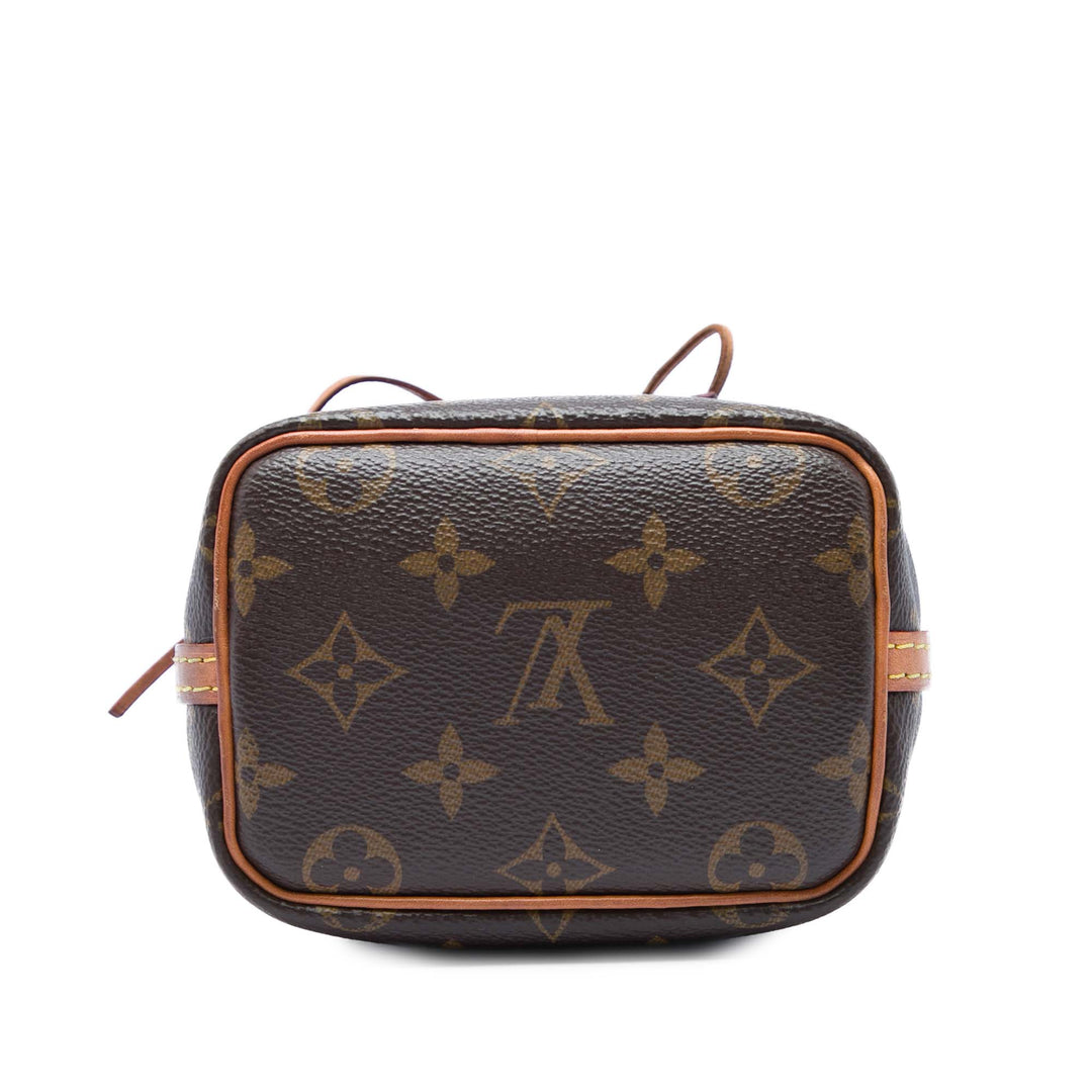 Louis Vuitton Noe Nano Monogram Marron – vue 3 – GABY PARIS