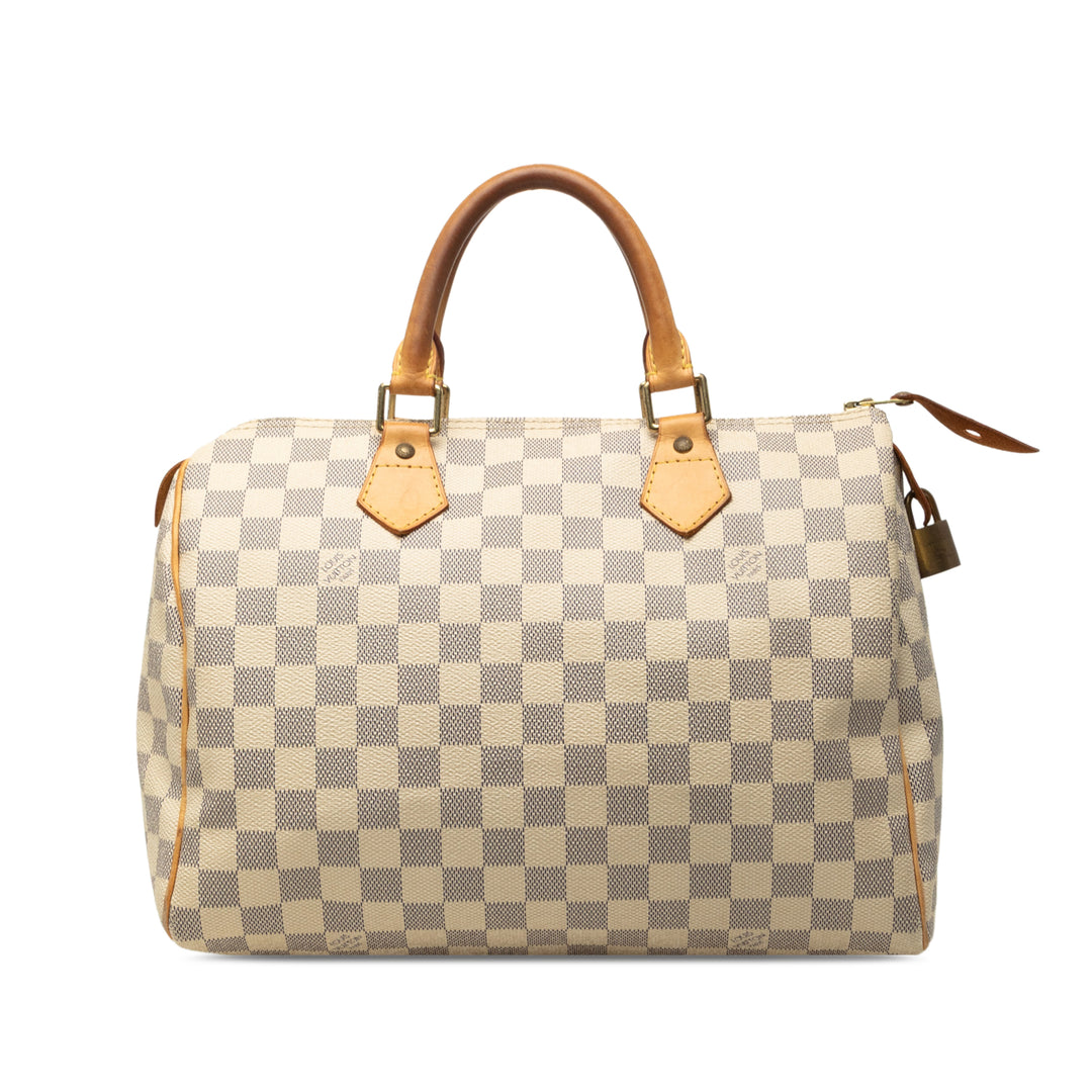 Louis Vuitton Speedy 30 Damier Azur Blanc