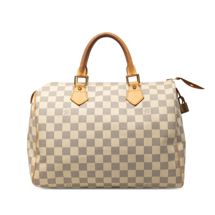 Louis Vuitton Speedy 30 Damier Azur Blanc