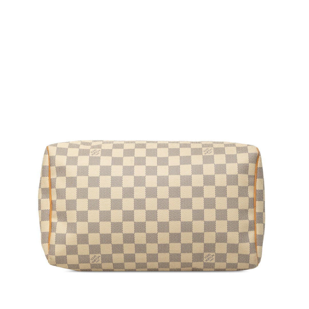 Louis Vuitton Speedy 30 Damier Azur Blanc